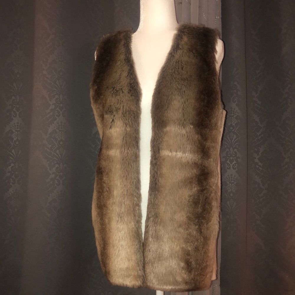 Faux fur vest